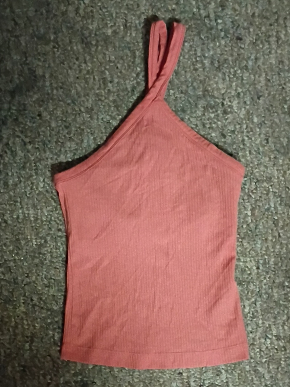 Old Navy One-Shoulder Ribbed Tank Top - Rose